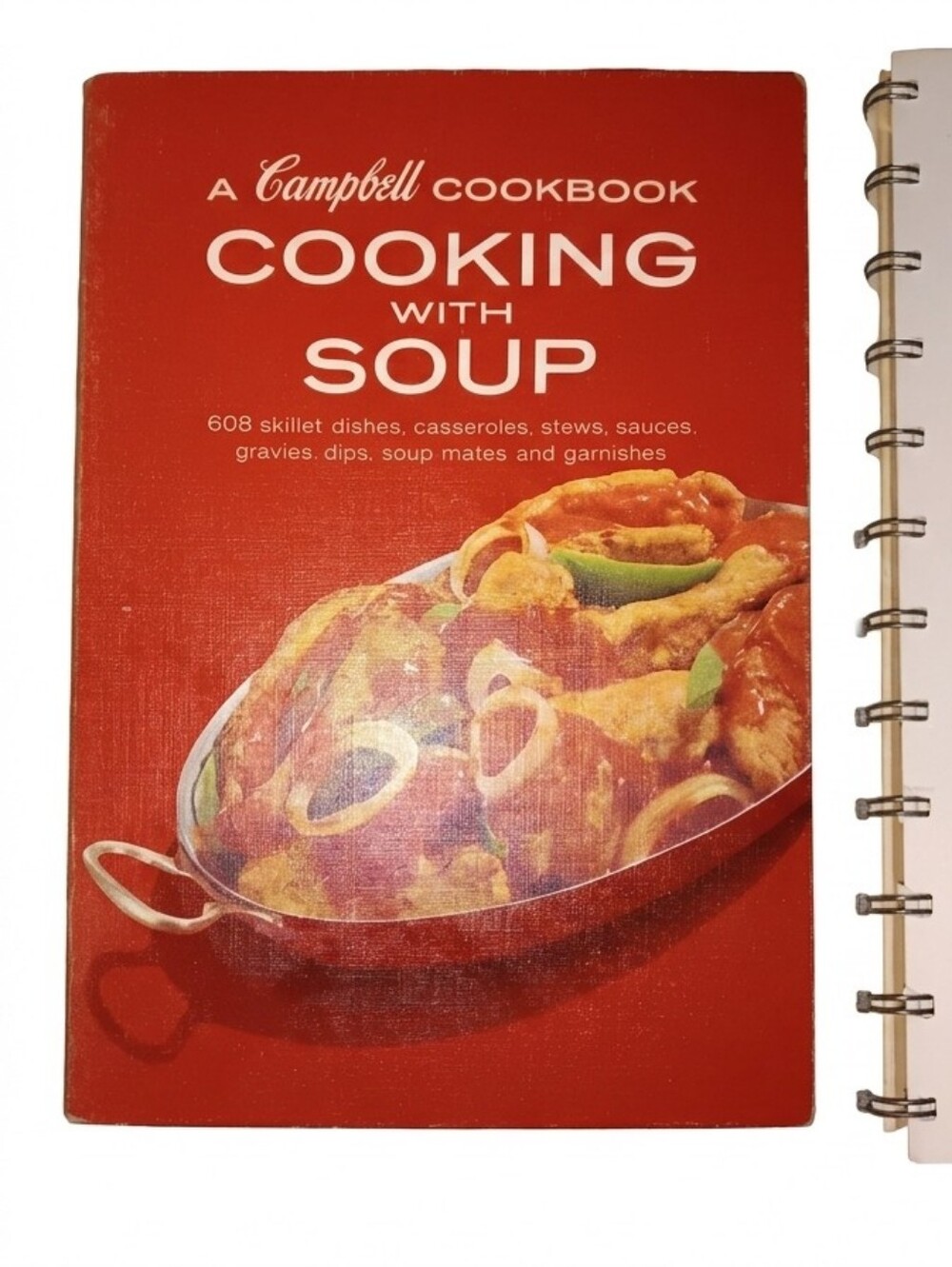 Cooking With Soup Cookbook — Red Spiral-Bound Edition
